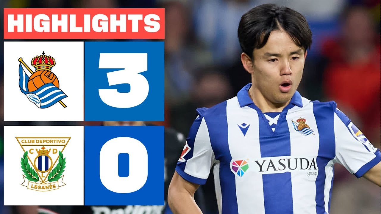 #ไฮไลท์ฟุตบอล [ เรอัล โซเซียดาด 3 - 0 เลกาเนส ] ลาลีก้า สเปน 2025/24.2.68