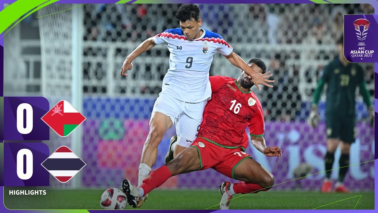 #ไฮไลท์ฟุตบอล [ โอมาน 0 - 0 ไทย ] เอเชียน คัพ 2024/22.1.67