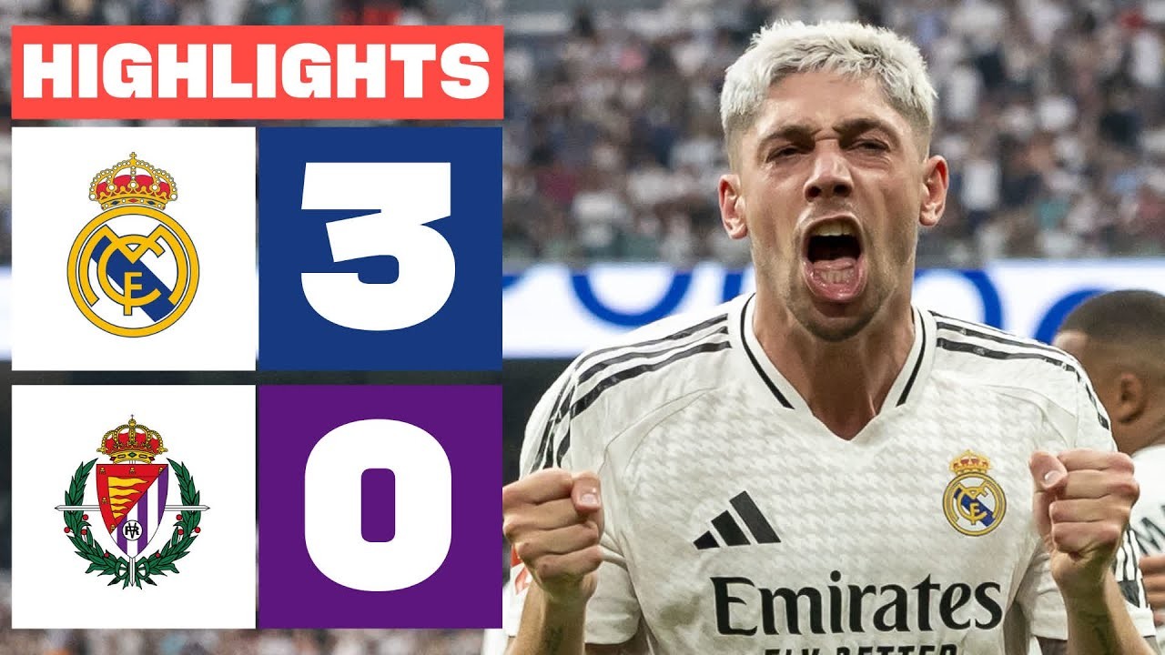 #ไฮไลท์ฟุตบอล [ เรอัล มาดริด 3 - 0 เรอัล บายาโดลิด ] ลาลีก้า สเปน 2024/26.8.67